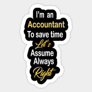 Accountant Sticker